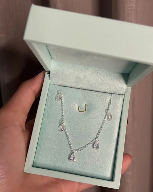 Choker gotas em prata 925
